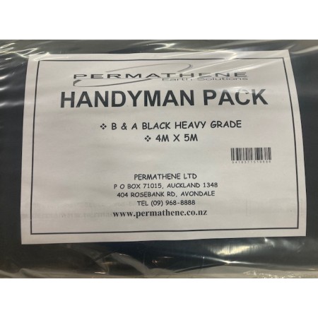 Polythene Handyman Packs 250mu - 206 - Pre-packed black...